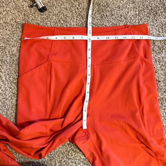 Girlfriend Collective Orange Leggings Cropped Size XL - Picture 5 of 6